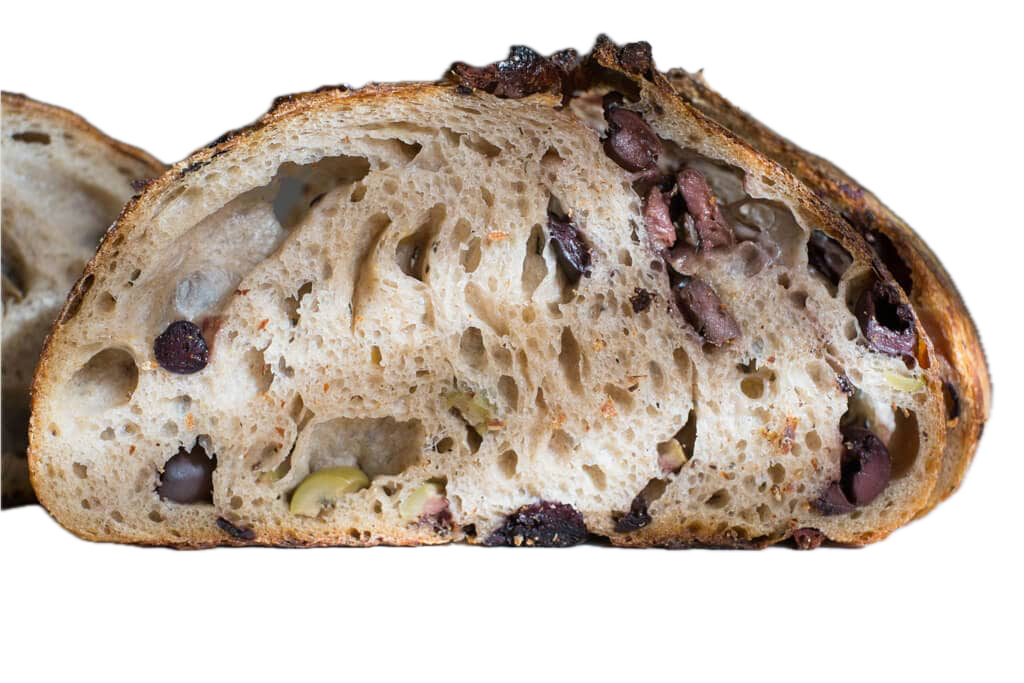 Pesto and Black Olive Sourdough Country Loaf (455gm)